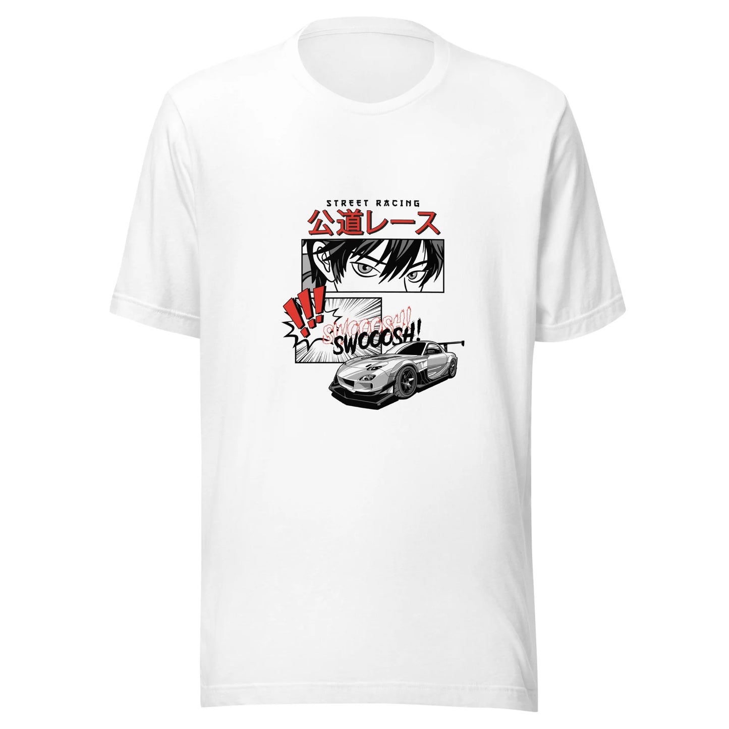 Anime Street Racing Unisex Car T-Shirt